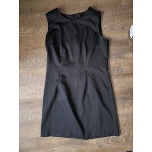 Sleeveless Classic Black Shell Dress, 8 Med